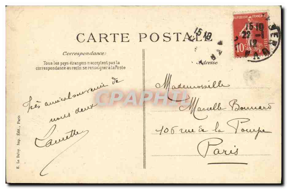 Catastrophe du "Liberté" — Les épaves — Éditeur E. Le Dalvy, Paris — Verso