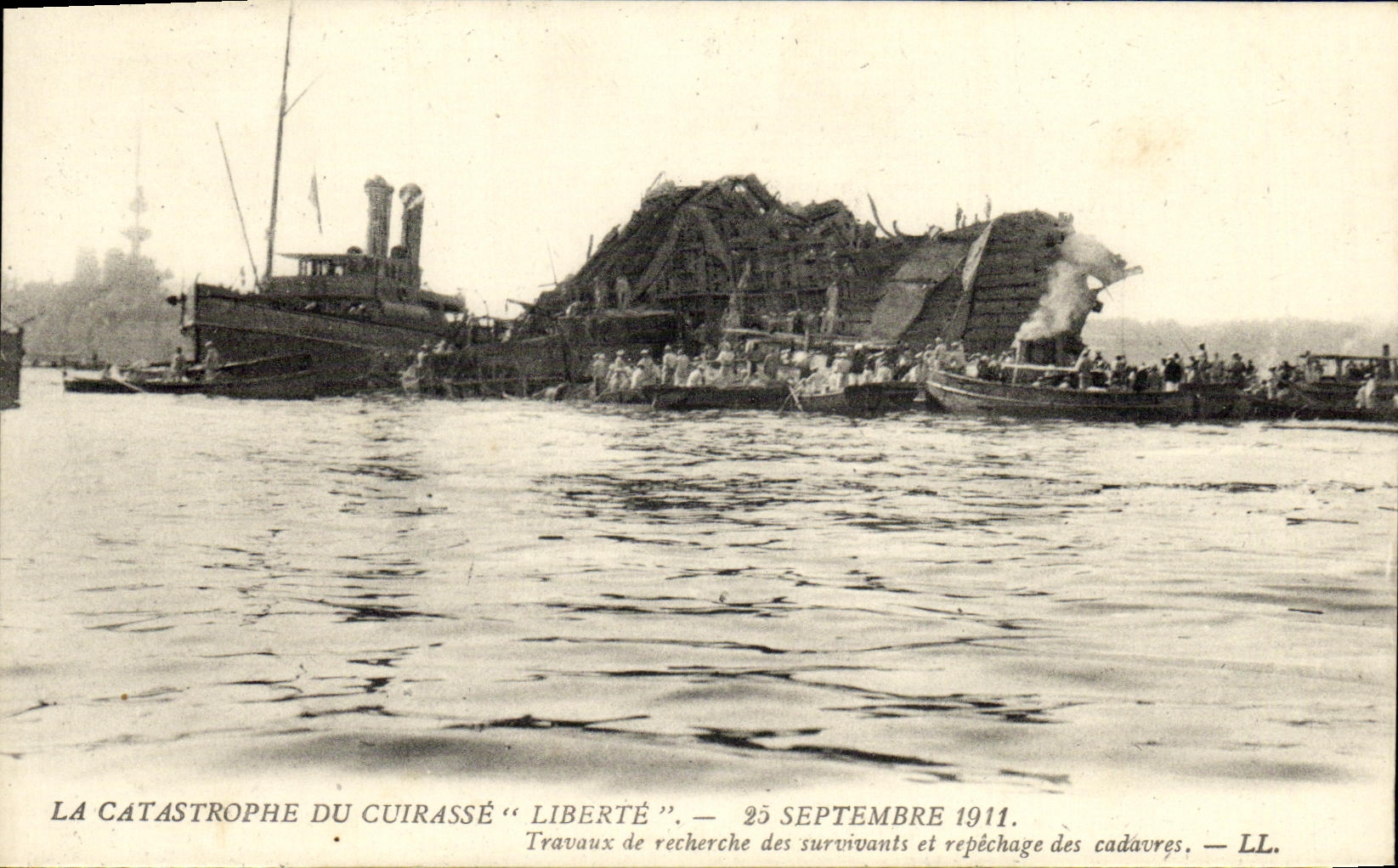 Catastrophe du cuirassé "Liberté" — 25 septembre 1911 — LL.