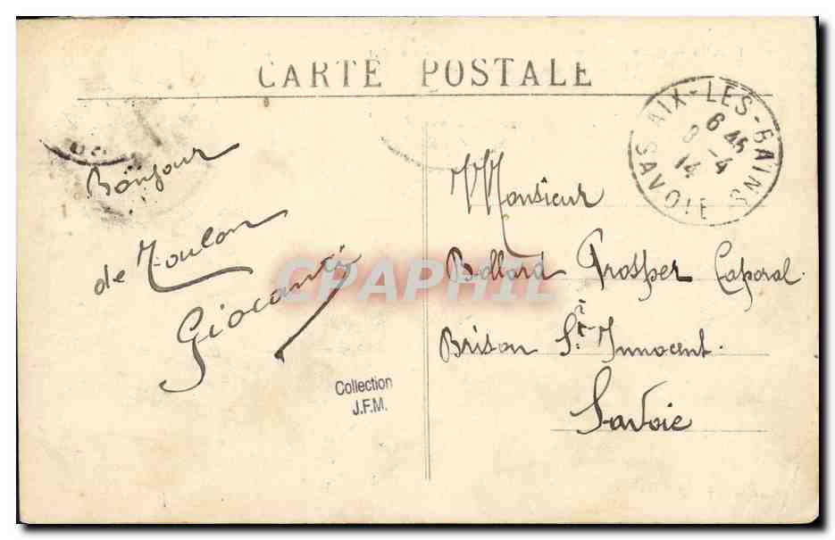 Toulon — Catastrophe de La Liberté, 25 Septembre 1911 — Édition Cyprien, Toulon — Verso