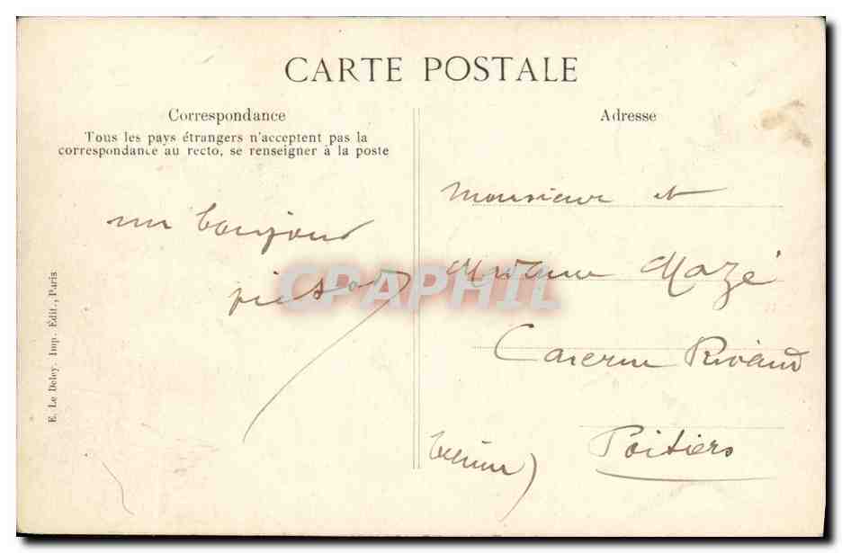 CPA Bateau Catastrophe du Liberte Toulon Les epaves — Verso