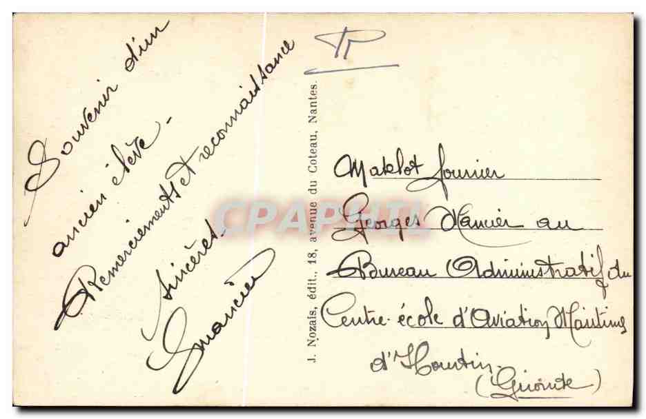 CPSM Bateau Marine de guerre Foudroyant  — Verso
