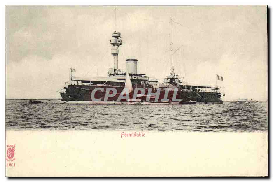 CPA Bateau Cuirasse Formidable