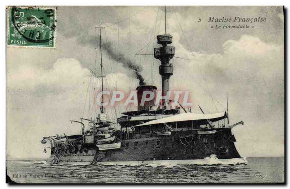 Le Formidable — Croiseur de la Marine Française — Édition Maison Bault, Chantilly - Anverso