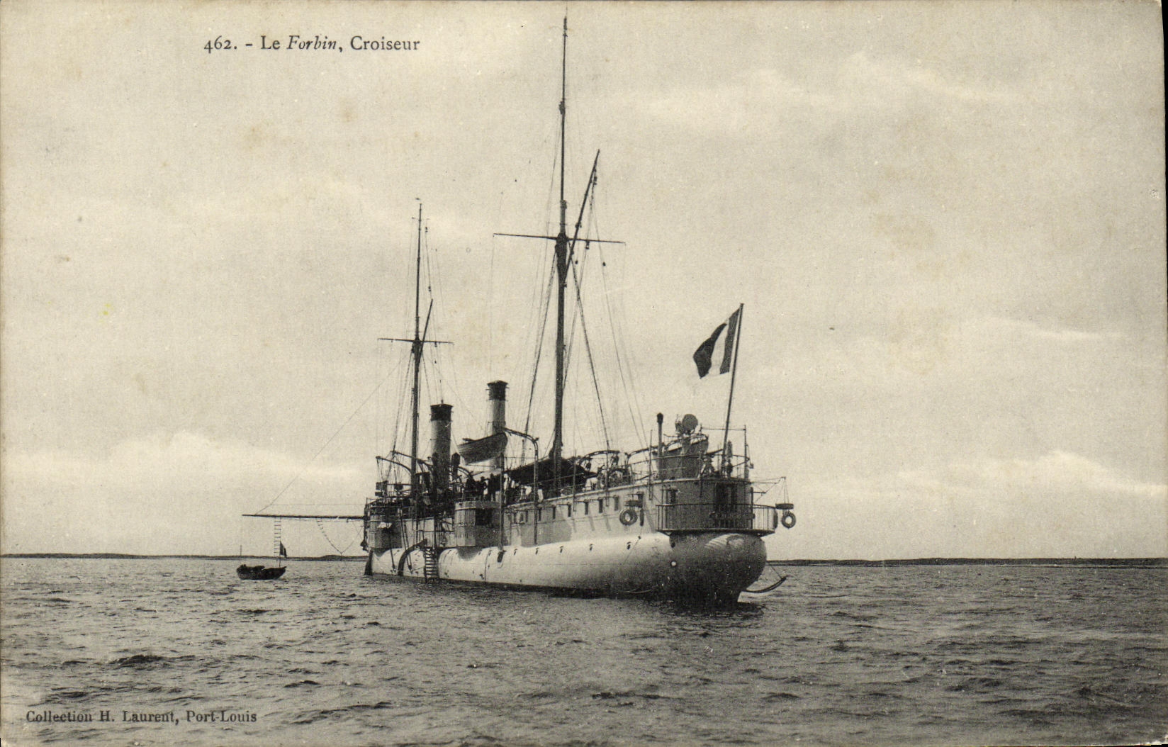 Le Forbin, Croiseur — Collection H. Laurent, Port-Louis