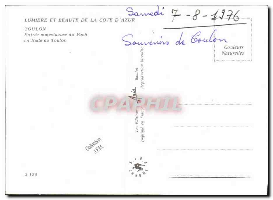 Entrée majestueuse du Foch — Toulon — Éditions Bandol — Reverso