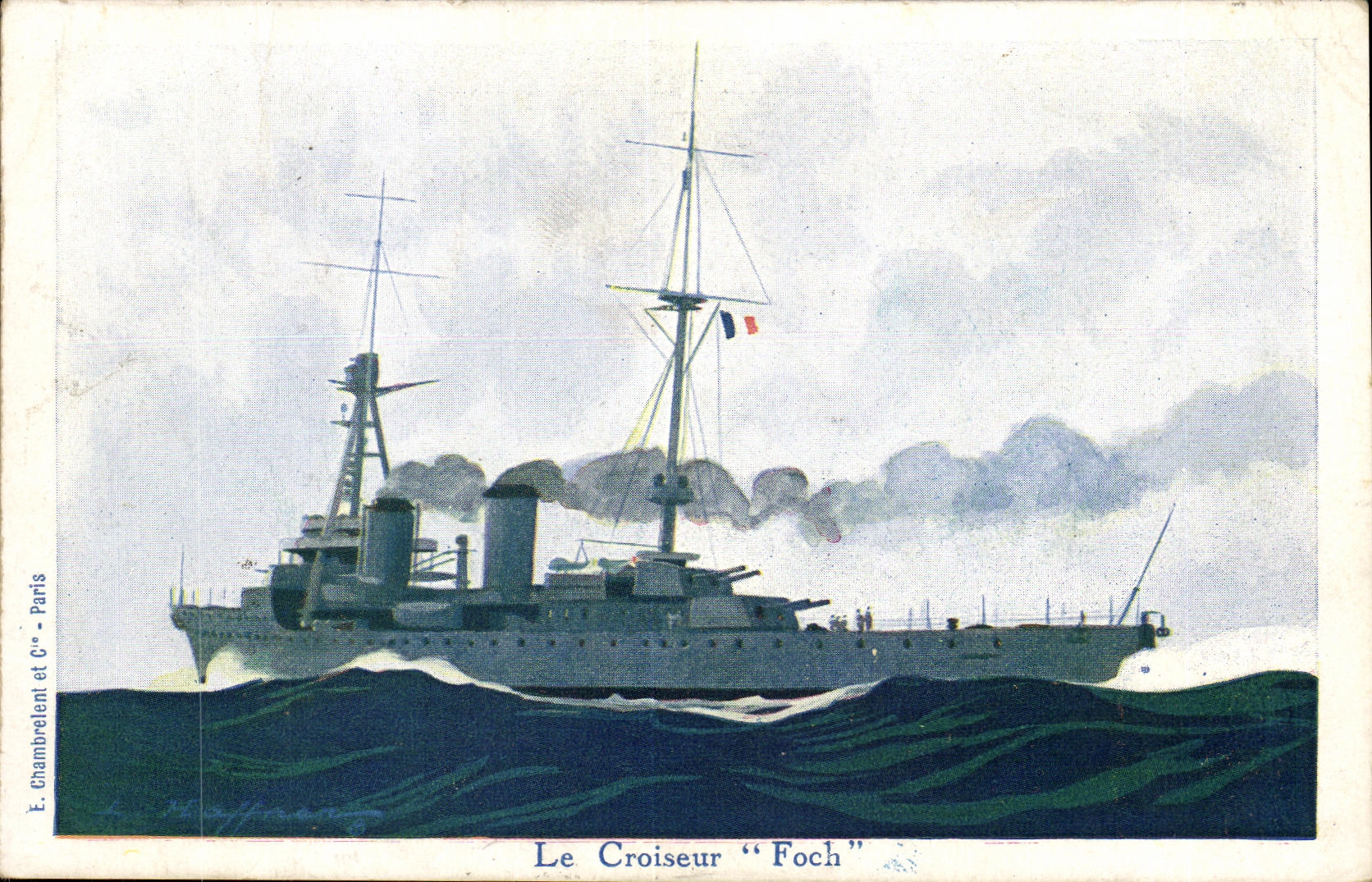 CPA Bateau Le croiseur Fich 