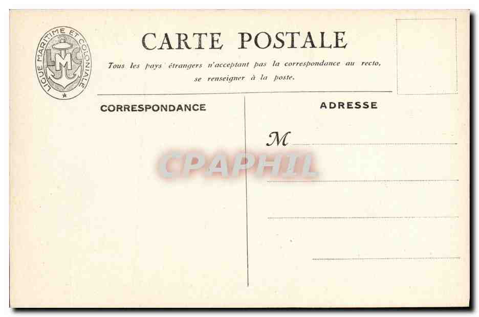 CPA Bateau Croiseur Foch — Verso