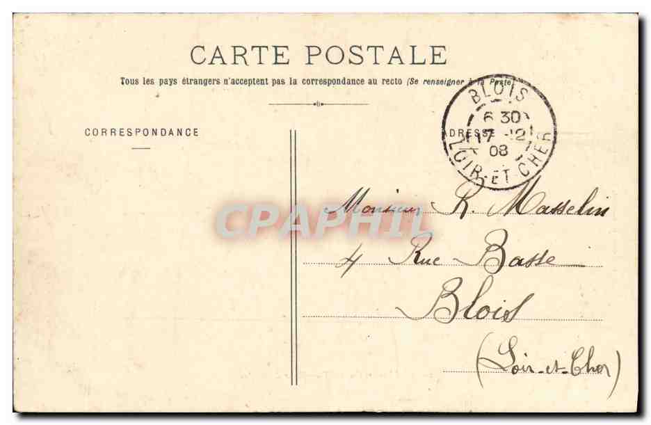 Fleurus - Contro-torpediniere d'Escadra — Collezione H. Laurent, Port-Louis — Verso
