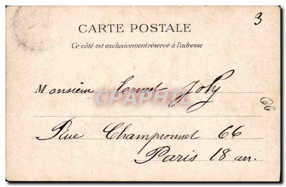 CPA Bateau Le Linois  — Verso
