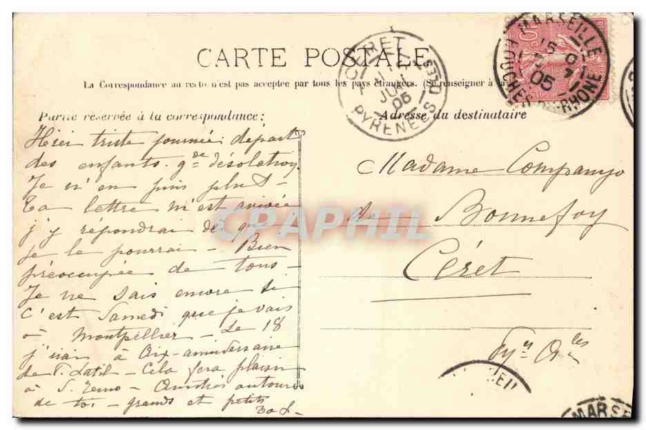 CPA Bateau Le Linois Croiseur de 1ere classe — Verso