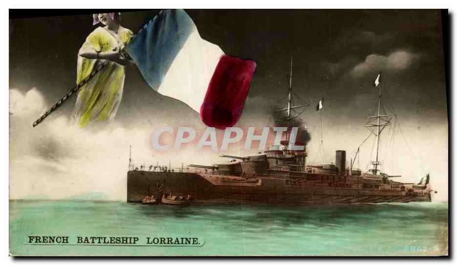 CPA Bateau French battleship Lorraine 