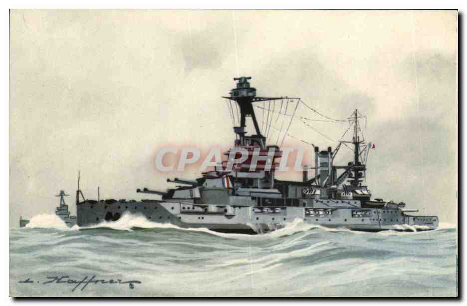 CPA Bateau Haffner Cuirasse Lorraine
