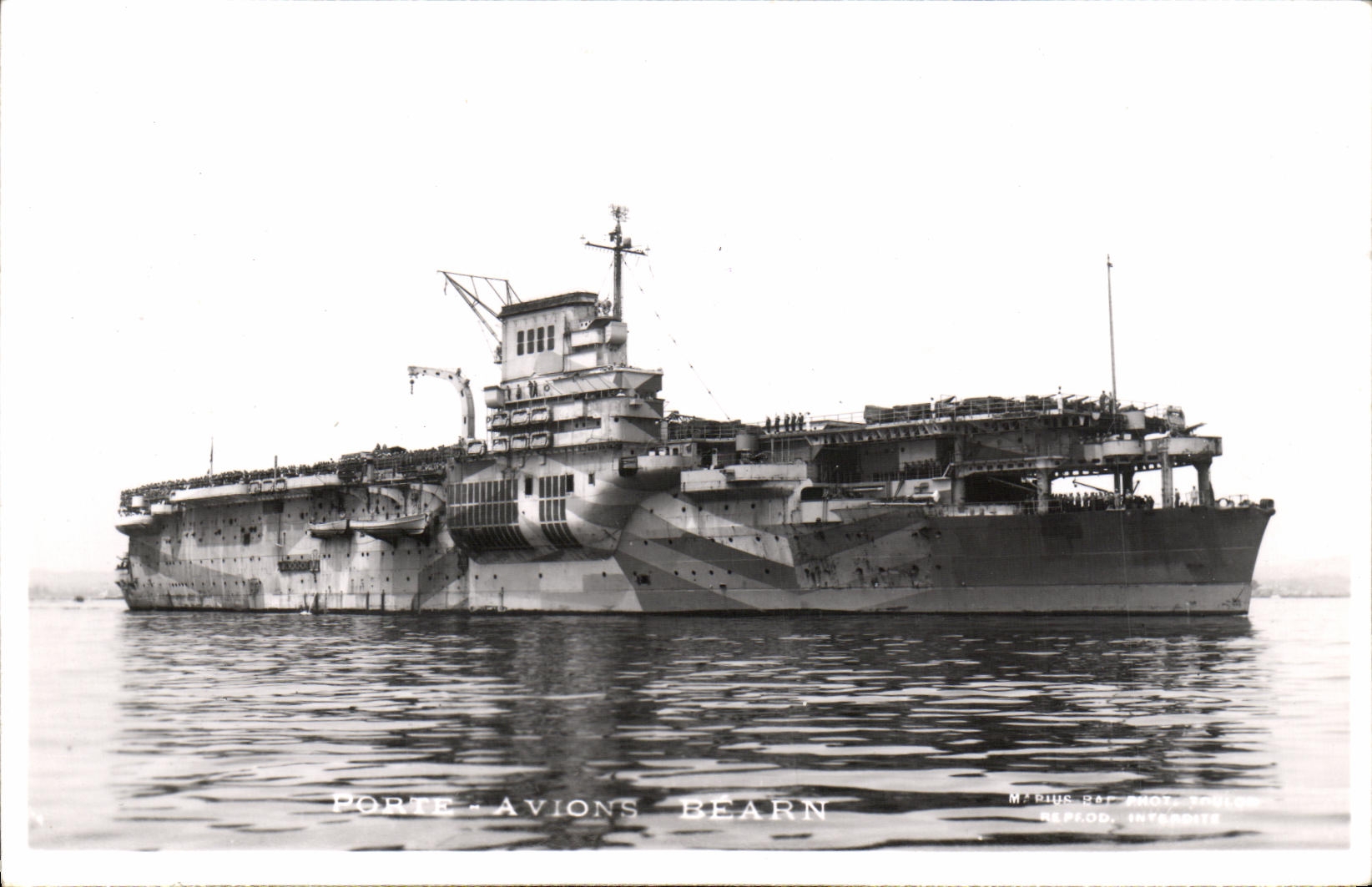 CPSM Bateau Porte avions Bearn 