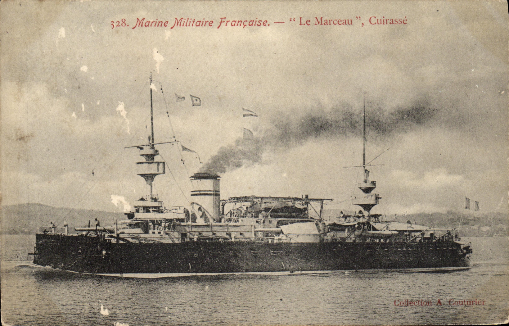 CPA Bateau Marceau cuirasse d escadre