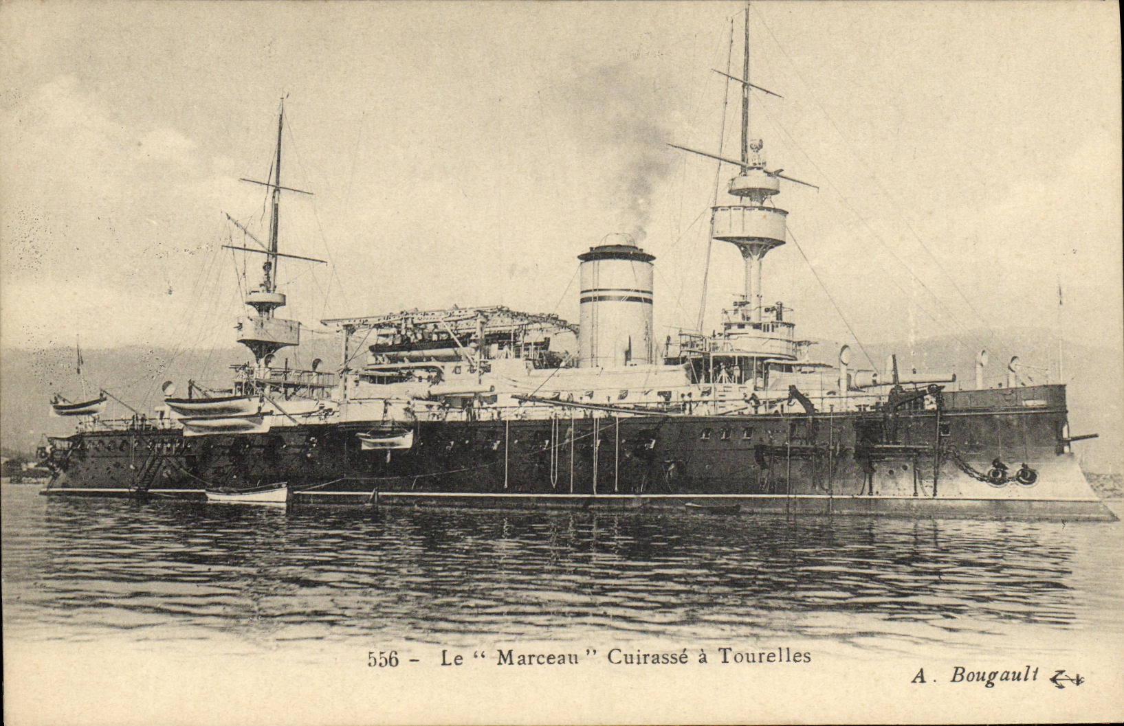 CPA Bateau Marceau cuirasse d escadre