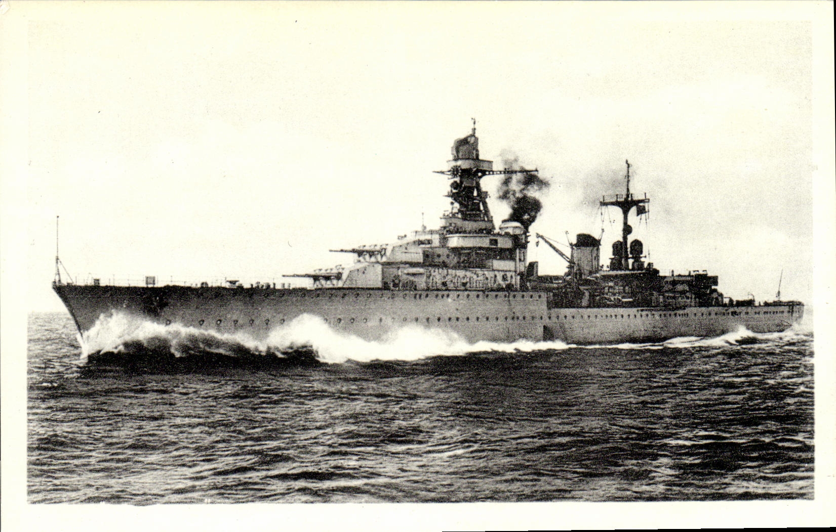 CPSM Bateau Croiseur Marseillaise