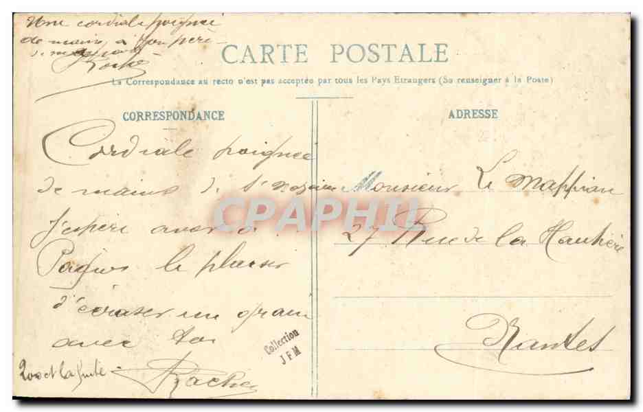 St-Nazaire — En los Rochers de Ville-ès-Martin durante la marea alta — Salida de la La Maréillaise — Reverso