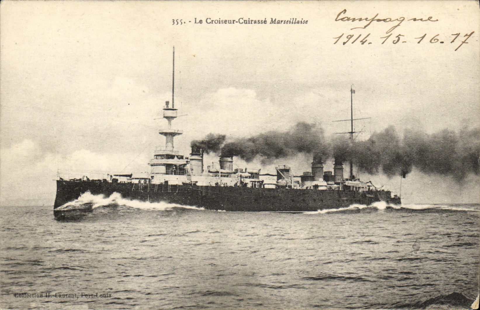 CPA Bateau Croiseur Cuirasse Marseillaise
