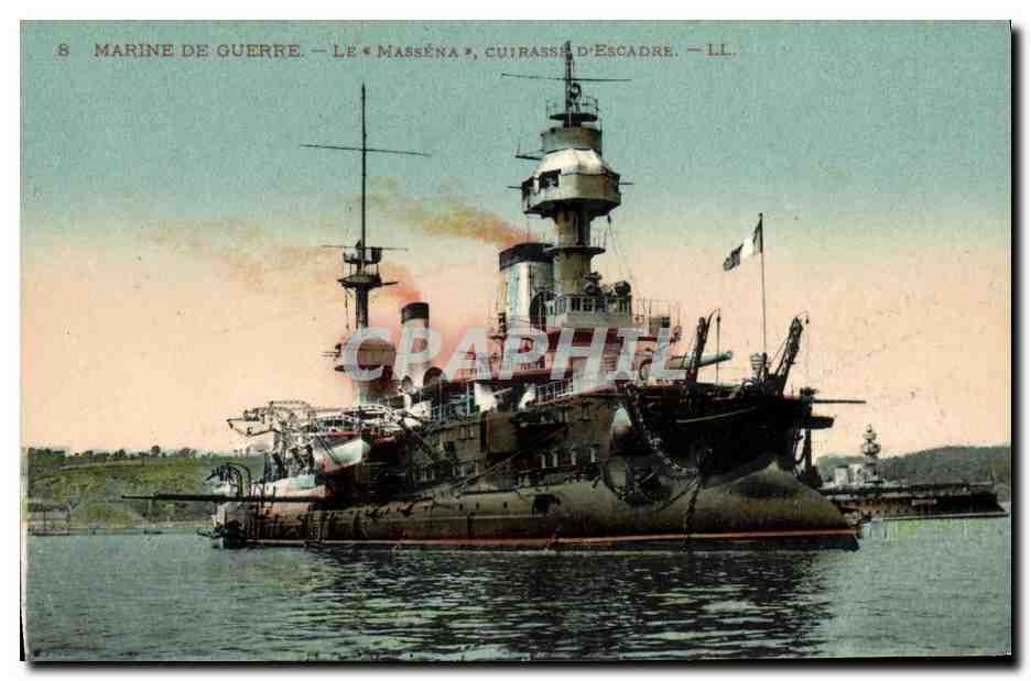 CPA Bateau Massena Cuirasse d escadre