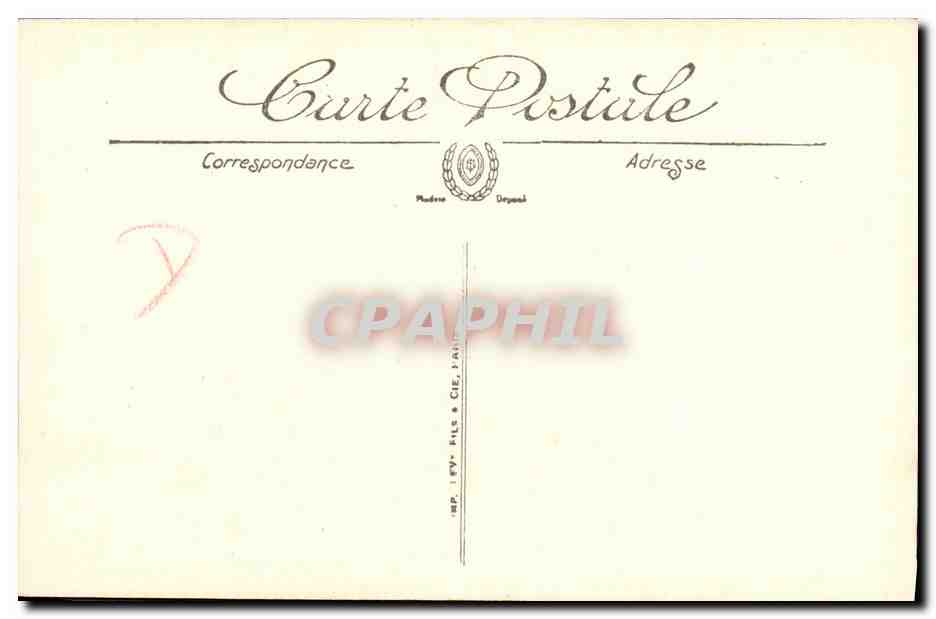 CPA Bateau Massena Cuirasse d escadre — Verso