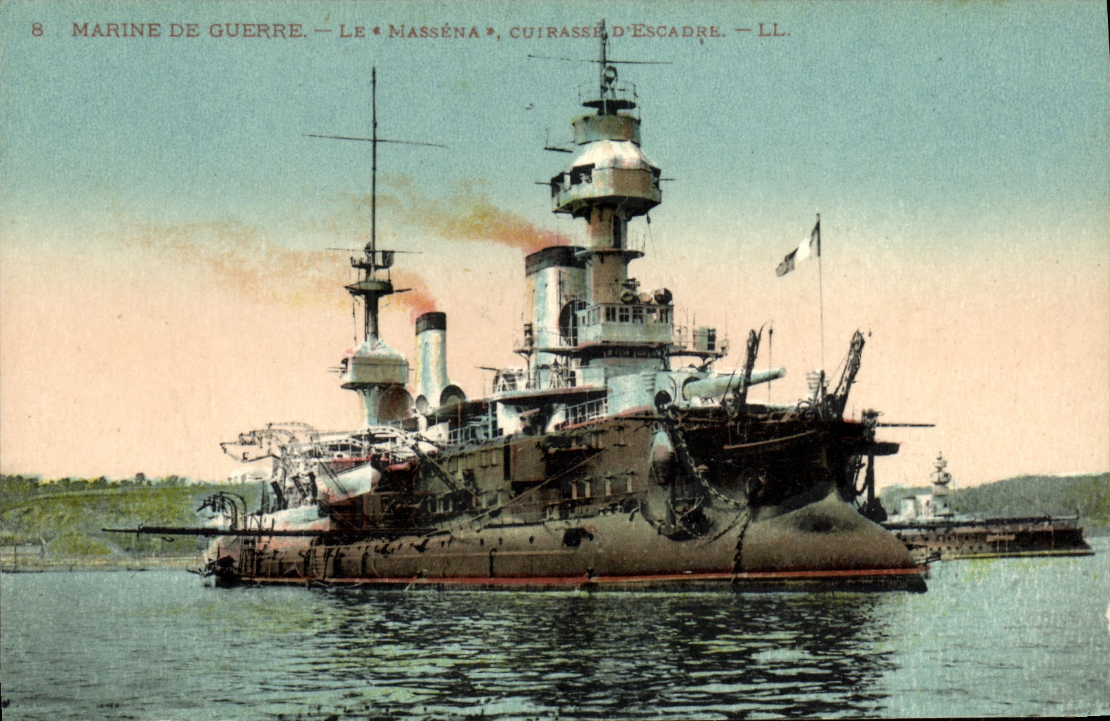 Le *Masséna*, cuirassé d'escadre — Marine de guerre — LL. — n°8