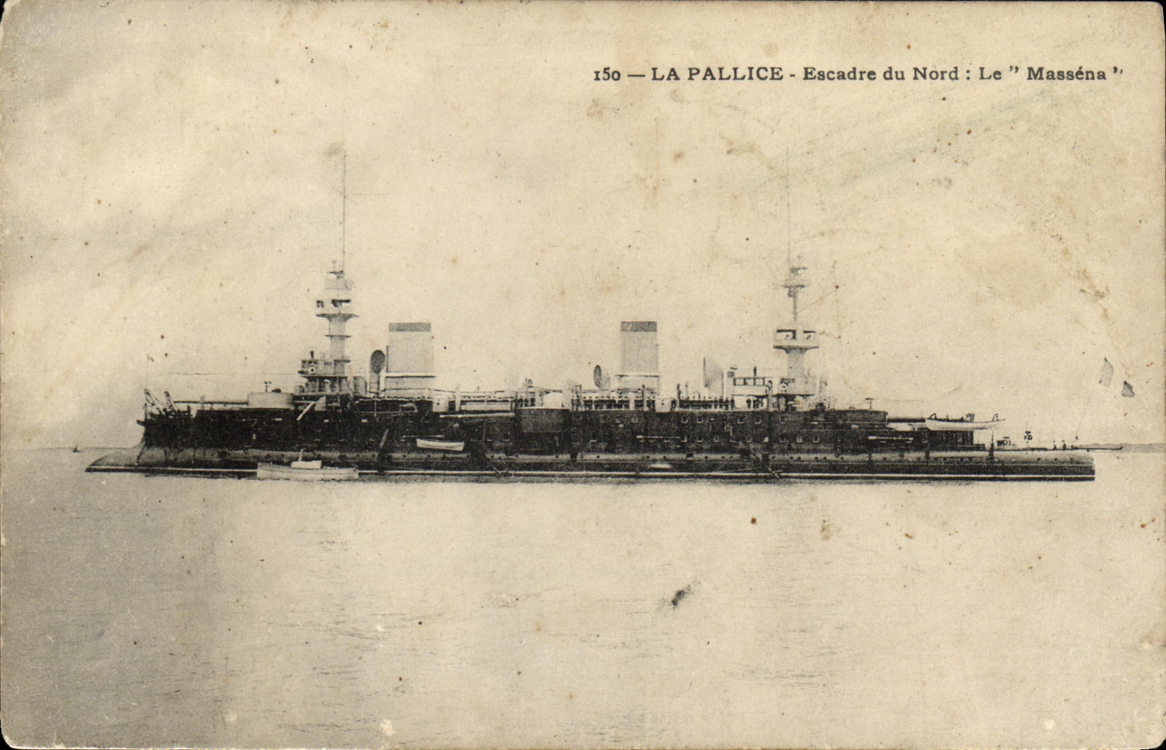 CPA Bateau Massena Cuirasse d escadre Escadre du nord 