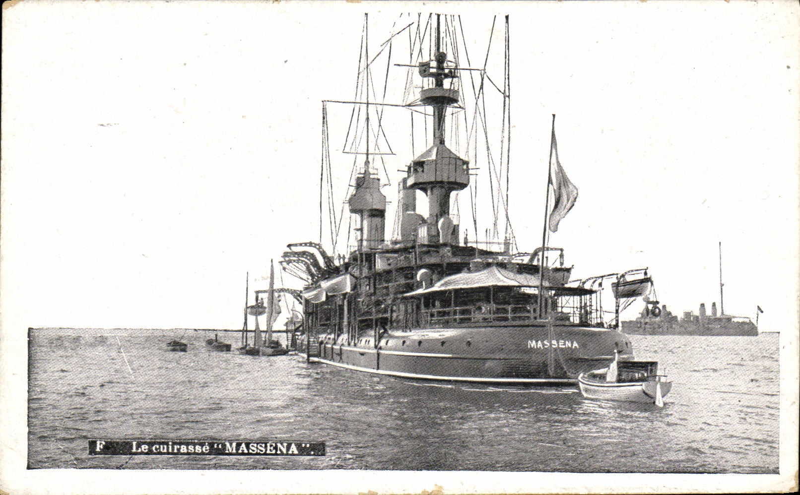 CPA Bateau Cuirasse Massena 