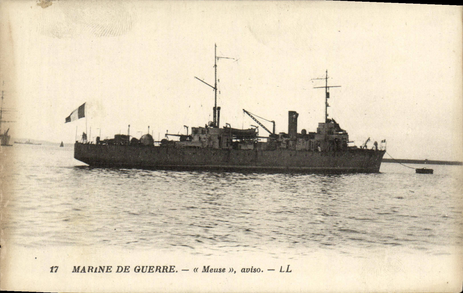 Marine de Guerre — « Meuse », aviso — LL - Anverso