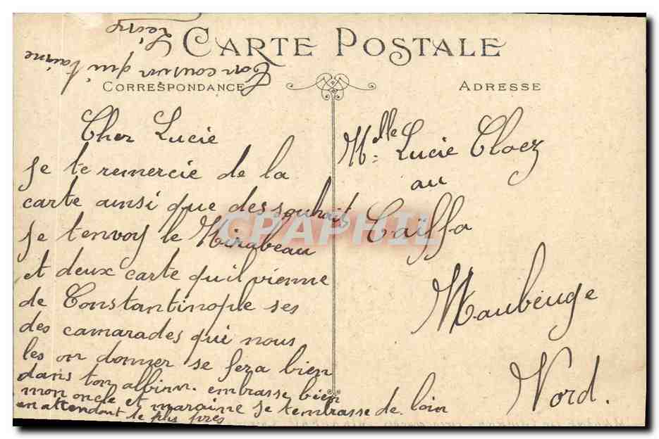 CPA Bateau Dreadnoughts Mirabeau Cuirasse d escadre a turbines  — Verso