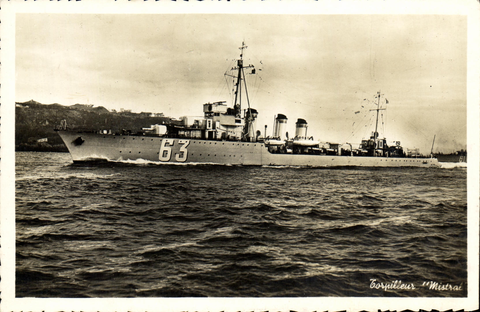 CPA Bateau Torpilleur Mistral
