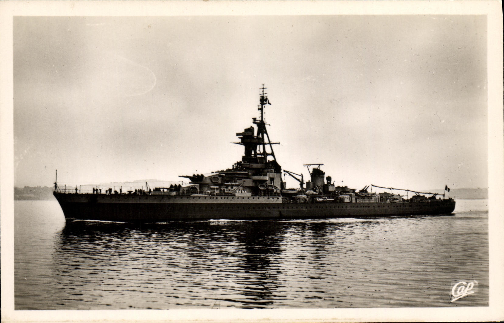CPA Bateau Croiseur Montcalm