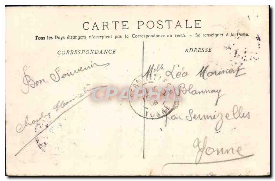 Le "Mousqueton", Destroyer d'Escadre — A. Bougault, n°471 — Verso
