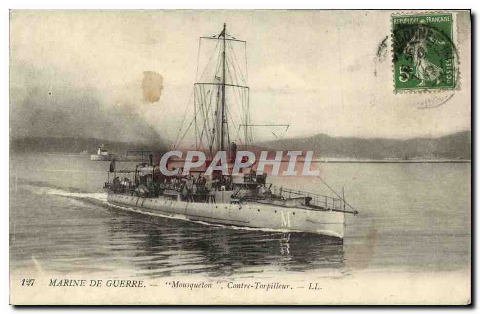 Mousqueton — Contre-Torpilleur — L.L. — Marine de Guerre