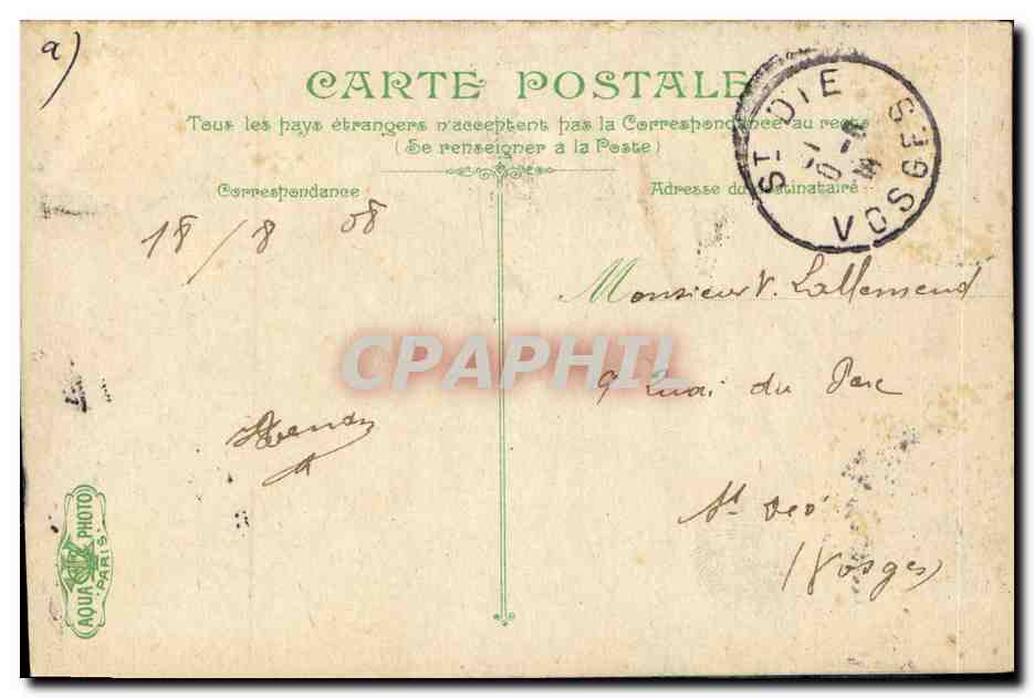CPA Bateau La vie du marin Mousqueton  — Verso