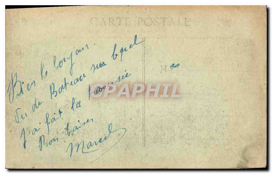 CPA Bateau SS Mustapha II croiseur auxiliaire francais de 1er rang — Verso