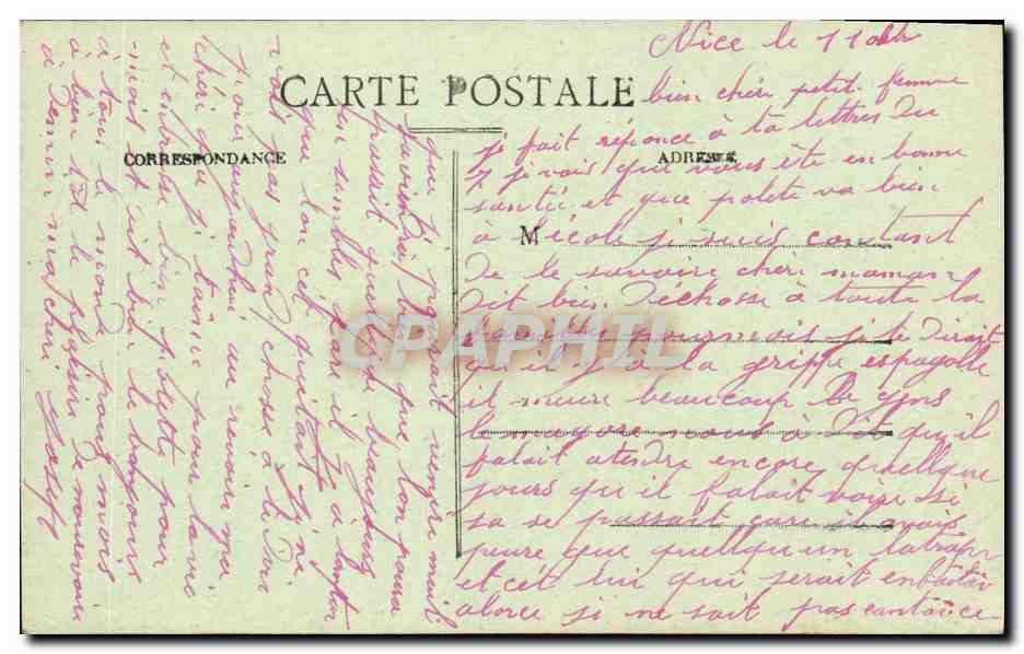 La "Navarre" — Navire Hôpital Français de 1re classe en route pour la France — Éditeur H. Grimaud, Marseille — Reverso
