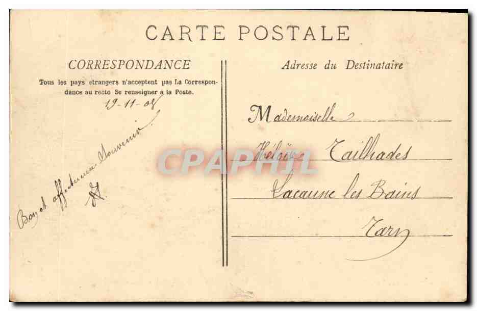 CPA Bateau Le Nicolas 1er cuirasse russe capture par les Japonais le 28 mai 1905 dans le detroit de Coree — Verso