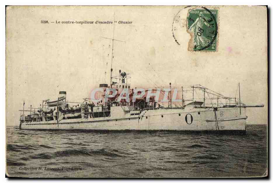 CPA Bateau Le contre torpilleur d escadre Obusier