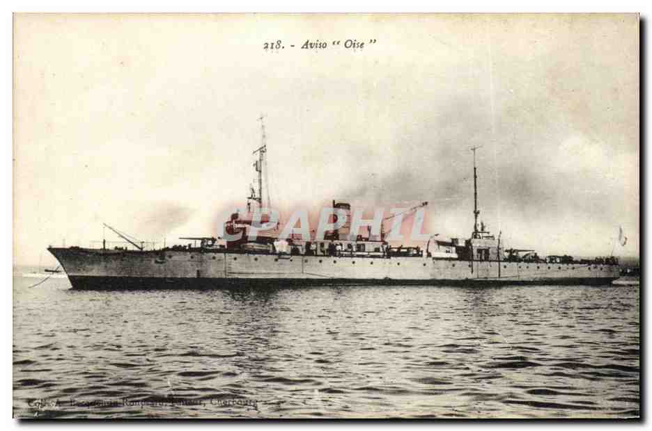 Aviation "Oise" — navire de guerre — éditeur A. Bessonman, Rampard, Chantour