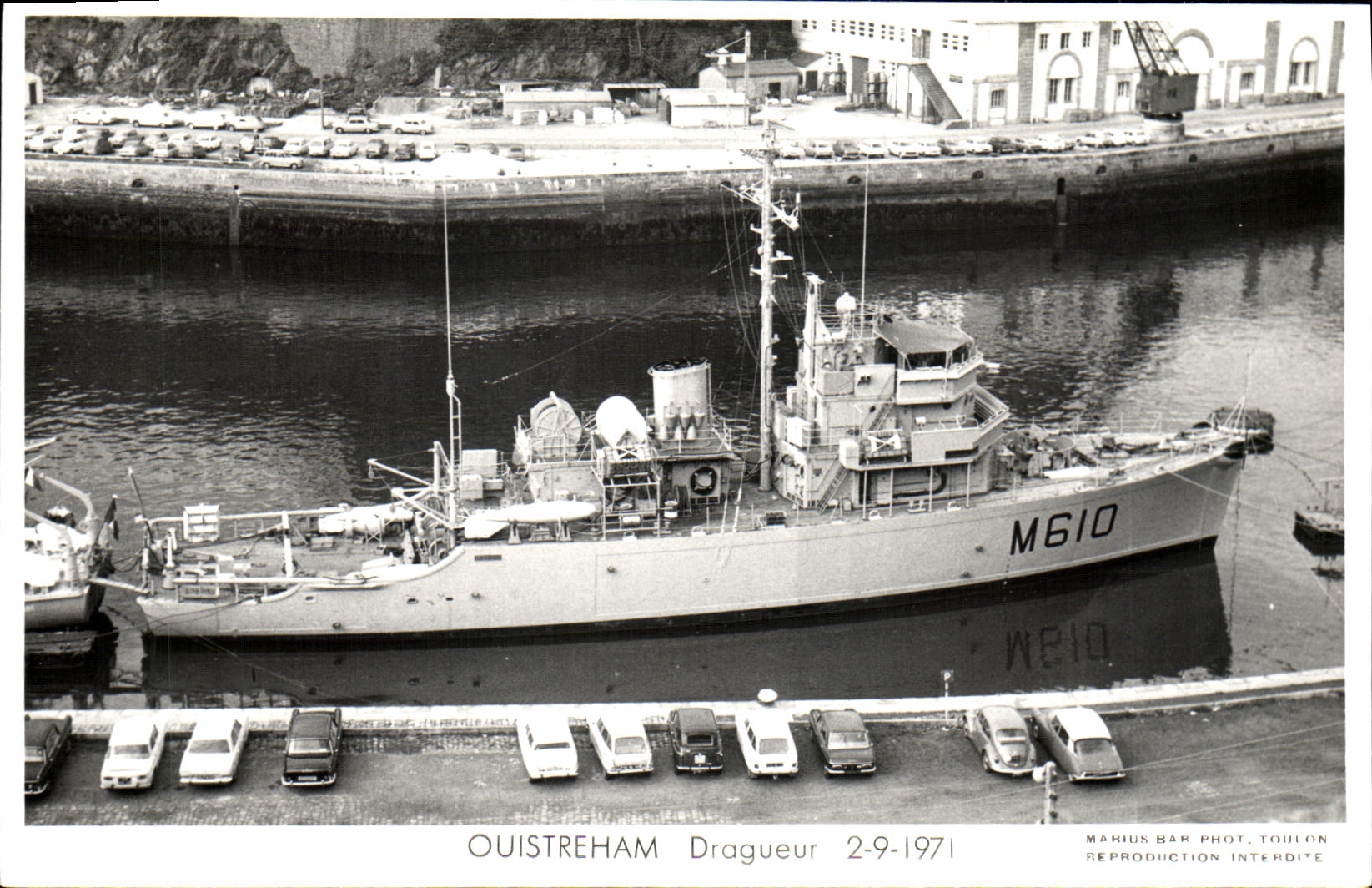 CPM Bateau Ouistreham Dragueur 2 9 1971
