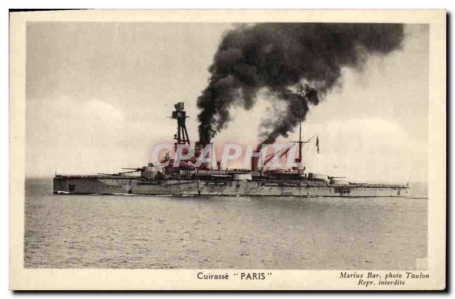 CPA Bateau Guerre Dreadnought Paris