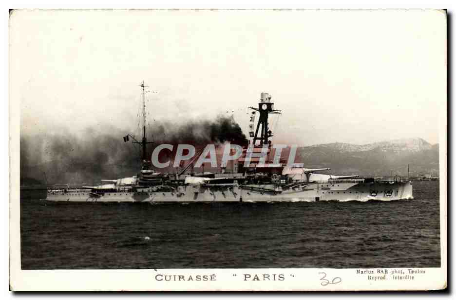 CPA Bateau Guerre Cuirasse Paris 