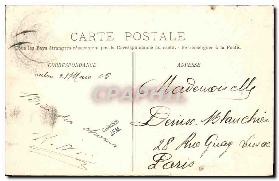 Le Pascal — Croiseur pour les mers d'Indo-Chine — A. Bougault n°524 — Verso