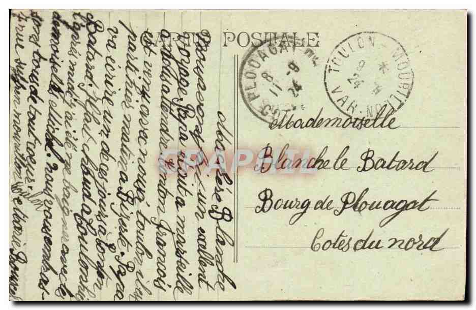 CPA Bateau Guerre Patrie Cuirasse d escadre — Verso