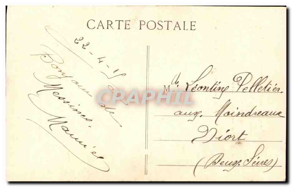 CPA Bateau Guerre Patrie Cuirasse Francais de 1er rang en manoeuvre de combat par grosse mer — Verso