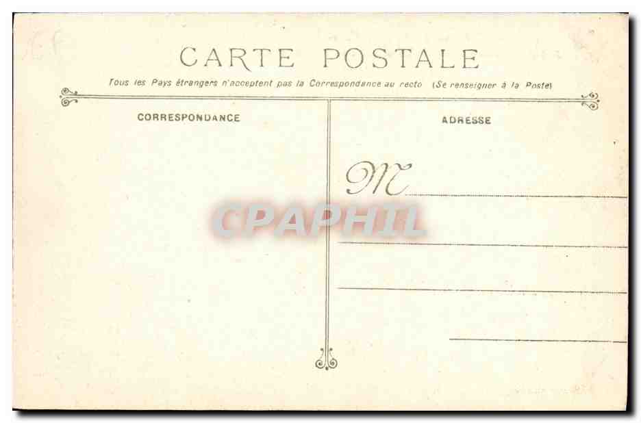 Bateau de guerre français Patrie — cuirassé à tourelles — Toulon — Verso
