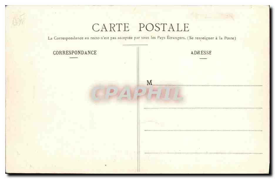 CPA Bateau Guerre Le Patrie battant pavillon de l amiral Germinet Commandant en chef de l escadre de la Mediterranee — Verso