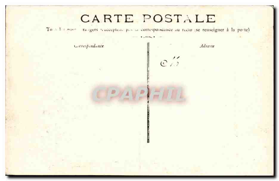 CPA Bateau Guerre La Patrie cuirasse de 1er rang — Verso