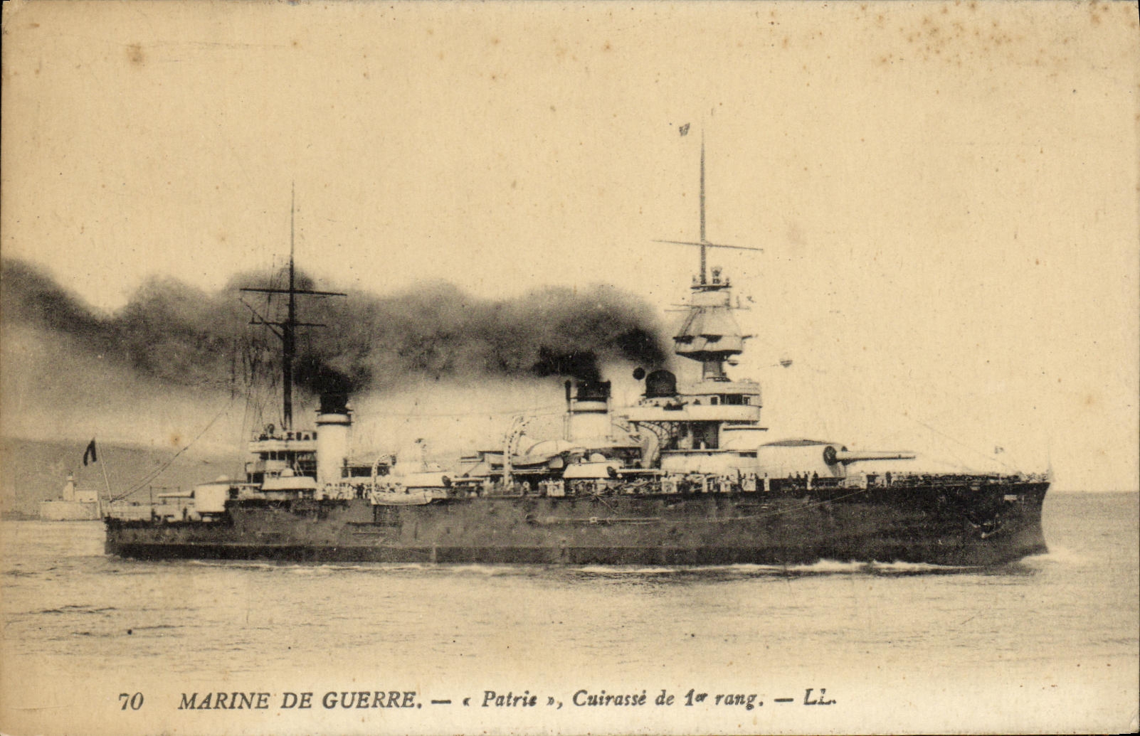 Marine de guerre — « Patrie », cuirassé de 1er rang — LL.
