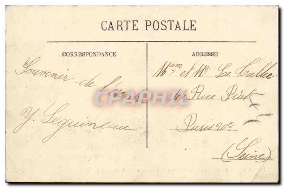 CPA Bateau Guerre La Patrie cuirasse d escadre de 15000 tonnes — Verso
